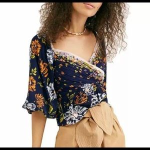 Free People Mirabella Floral Top